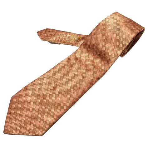 hermes corbatas|corbata Hermes naranja.